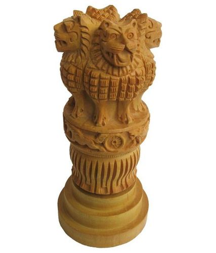 Wood Wooden Ashoka Pillar