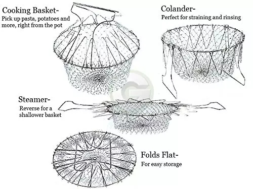 Silver Multifunction Cooking Basket