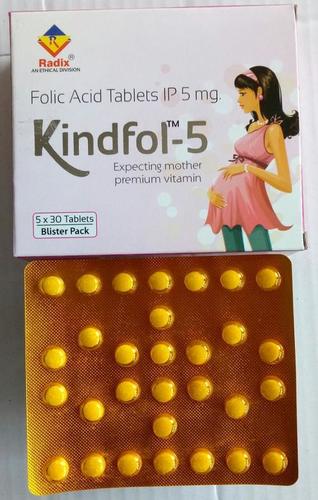 Folic Acid 5 Mg Tablets