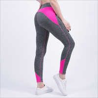 Grey And Pink Gym Leggings