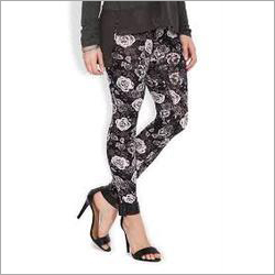 Cotton Printed Leggings - Large Medium Extra Large Double Extra Large | Breathable Anti-Wrinkle Non-Toxic Washable Fade-Resistant Modern Design