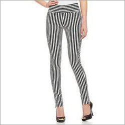 Black And Red Stripe Leggings