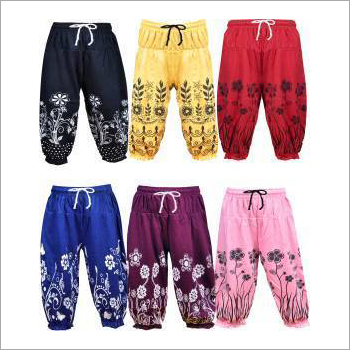 Multi Girls Printed Capri
