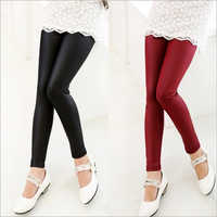 Maroon And Black Kids Leggings