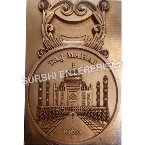 Copper Electrode Of Taj Mahal Key Ring