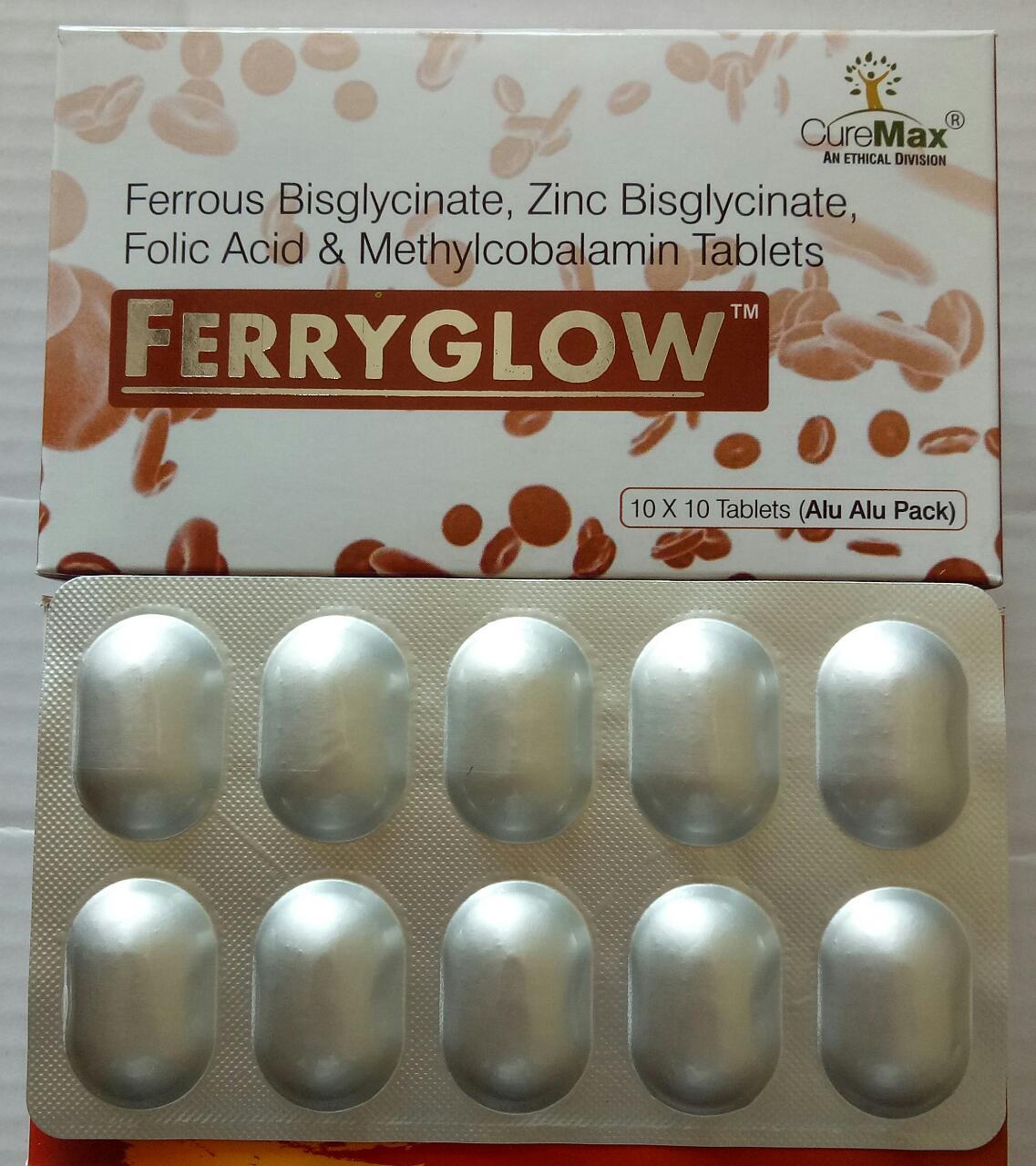 Ferrous Bisglycinate 60 mg,Zinc Bis Glycinate 15 mg, Folic Acid 1 mg & Methylcobalamin 500 mcg