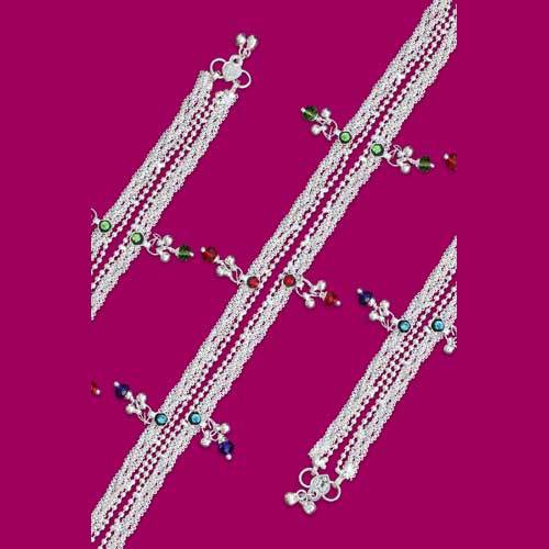 Imitation Silver Anklets By BRIJWASI TRADING CO.