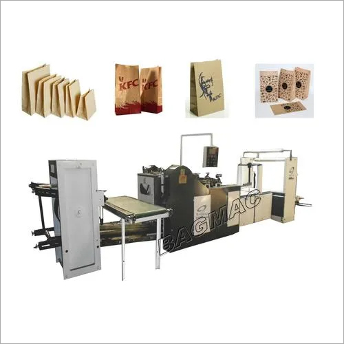 Fully Automatic Square Bottom Paper Bag Making Machine