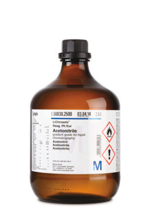 Acetonitrile with 0.1% (v:v) trifluoroacetic acid