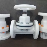 Pvdf Flange End Diaphragm Valve - Polyvinylidene Fluoride Body, Soft Seated Design With Flanged Connections , Long Life & Low Maintenance Features