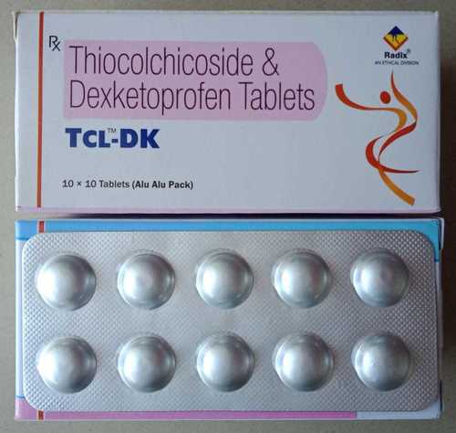 Thiocolchicoside 4 Mg & Dexketoprofen 25 Mg General Medicines