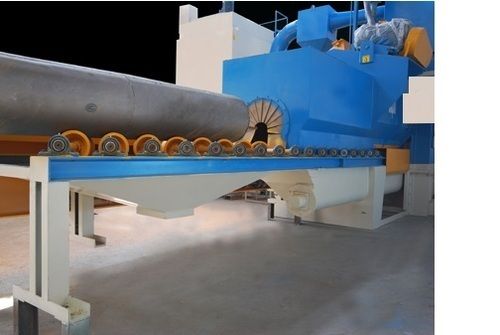 Semi Automatic Diabola Conveyor Tunnel Type Airless Shot Blasting Machine