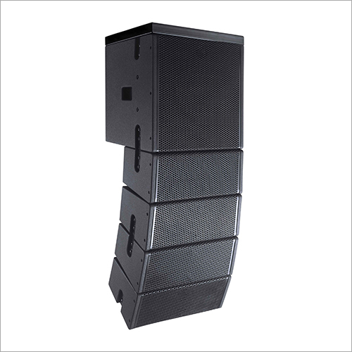 Line Array Speaker - Wood, Metal, 100x50x20 cm | High Output, Wide Coverage, Clear Audio, Scalable System