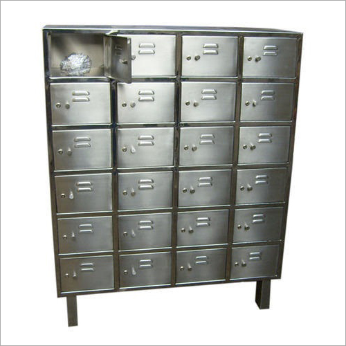 Steel Locker - Stainless Steel, Customized Dimensions, Silver Color , Seamless Finish and Corrosion Resistant Design
