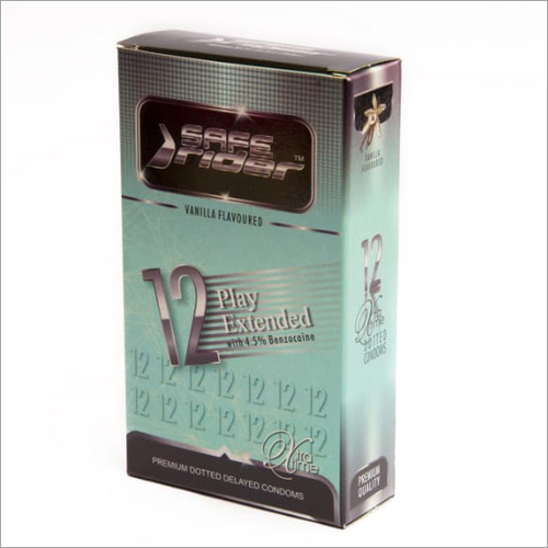 Vanilla Flavoured Premium Dotted Condom Size: Standard