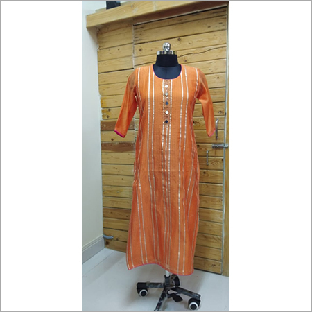 Mirror Work Ladies Kurti
