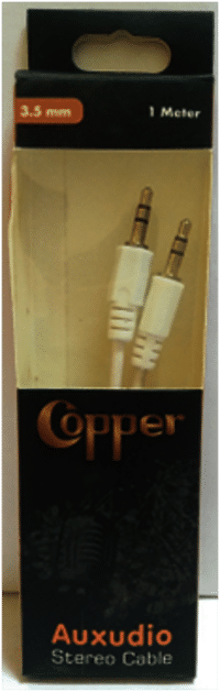 Copper Auxiliary Stereo Cable