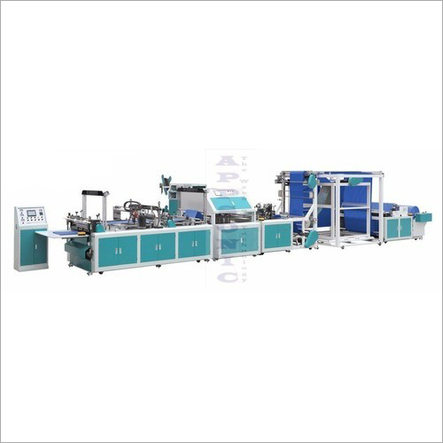 Automatic Non Woven Online Loop Handle  Box Bag Making Machine