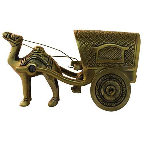 Brass Camel Chariot