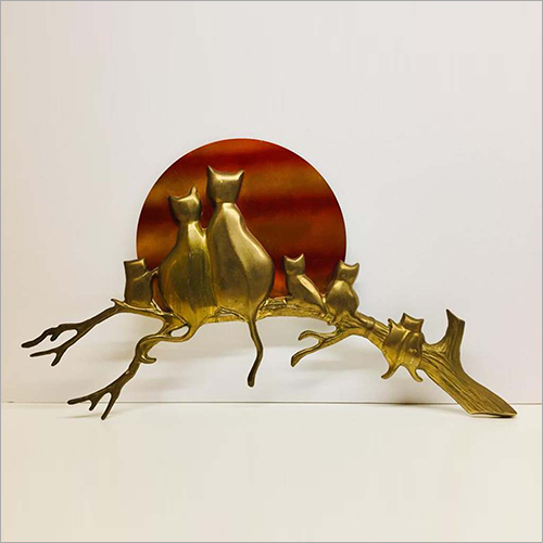 Brass Cat Decorative Item