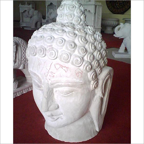 White Handcrafted Buddha Statue