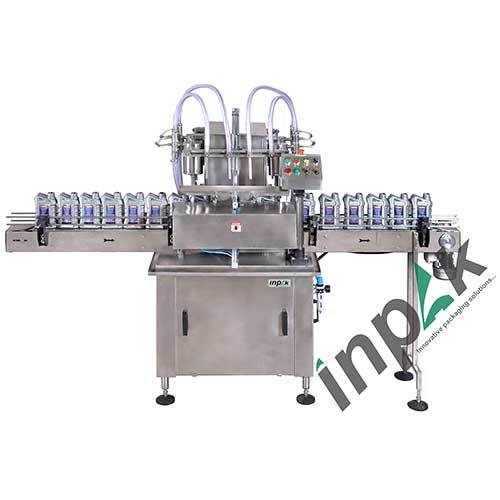 Fully 4 Head Liquid Bottle Filling Machine