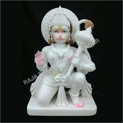 Painting Hanuman Marble Moorti