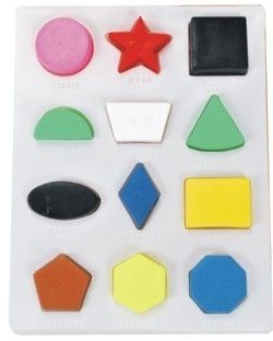 Geometrical Shapes Set Of 12 With Clay