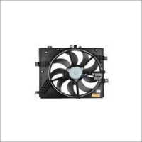 Motor Cooling Fan - Lightweight Plastic, Compact Size, Glossy Black Finish | Electric-powered, Low Noise, Integrated Wiring For Easy Installation