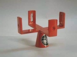 Cross Vertical Staff Brass