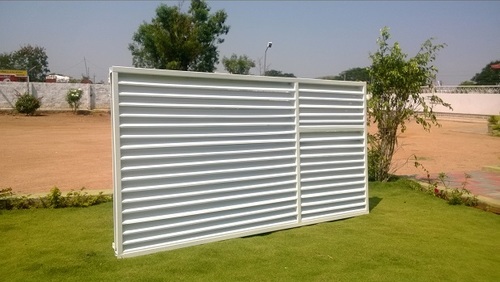 Metal Louvers - Steel Sheet with Rock Wool Insulation, Corrosion Resistant, Adjustable Slats
