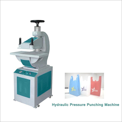 Semi Automatic Hydraulic Pressure W Cut Bag Punching Machine