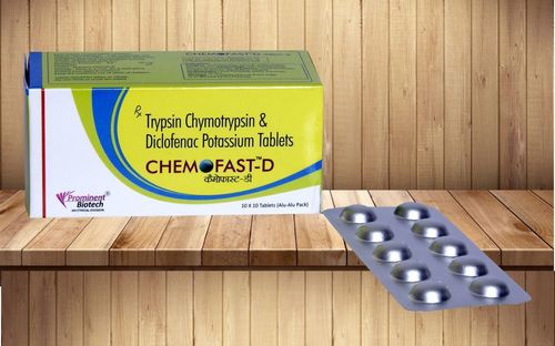 Trypsin-Chymotrypsin 1.00 lac I.U. & Diclofenac Potassium 50 mg