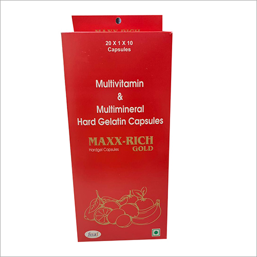 Multivitamin And Multimineral Hard Gelatin Capsules Dry Place