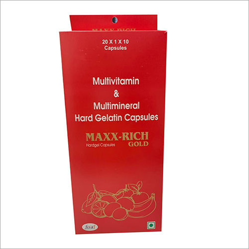 Multivitamin And Multimineral Hard Gelatin Capsules Dry Place