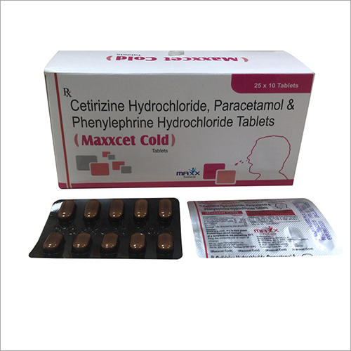 Cetirizine Hydrochloride Paracetamol And Phenylephrine Hydrochloride Tablet Dry Place
