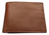 Genuine Leather Men's Wallet - Handcrafted Real Leather, Brown Color With Rfid Blocking | Multi-card Holder, 6 Card Slots, Polyester Lining, Ultra Practical Design