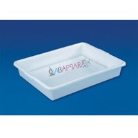 Laboratory Tray Polypropylene Labappara - 450 X 350 X 75 Mm & 375 X 300 X 75 Mm | Multipurpose Steam Autoclavable Design With Tapered Walls For Nesting