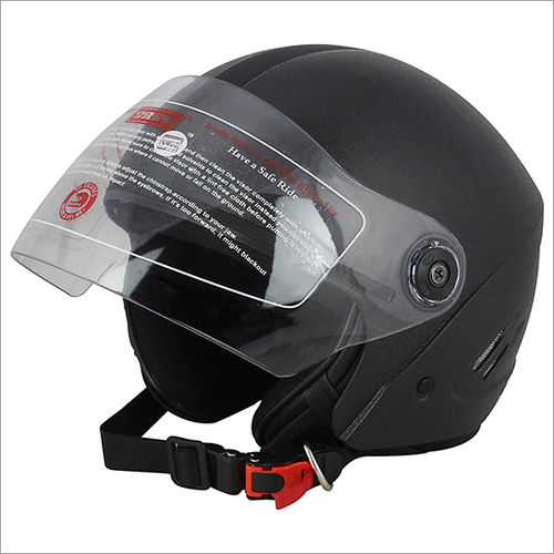 Open Face Black Isi Helmet