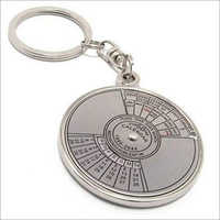 Metal 50 Years Calendar Keychain Keychain For Gifting