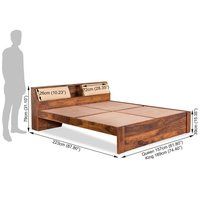 Double BED with Slant storage