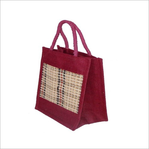 Jute Carry Bag - High Grade Jute Material, Custom Size Options, Available in Various Colors - Stylish, Durable, Perfect for Gifts and Lunch Boxes