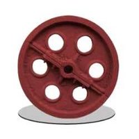 Split Thresher Wheel - Cast Iron, Round Shape With 6 Holes | Corrosion Resistant, Painted Finish For Enhanced Durability