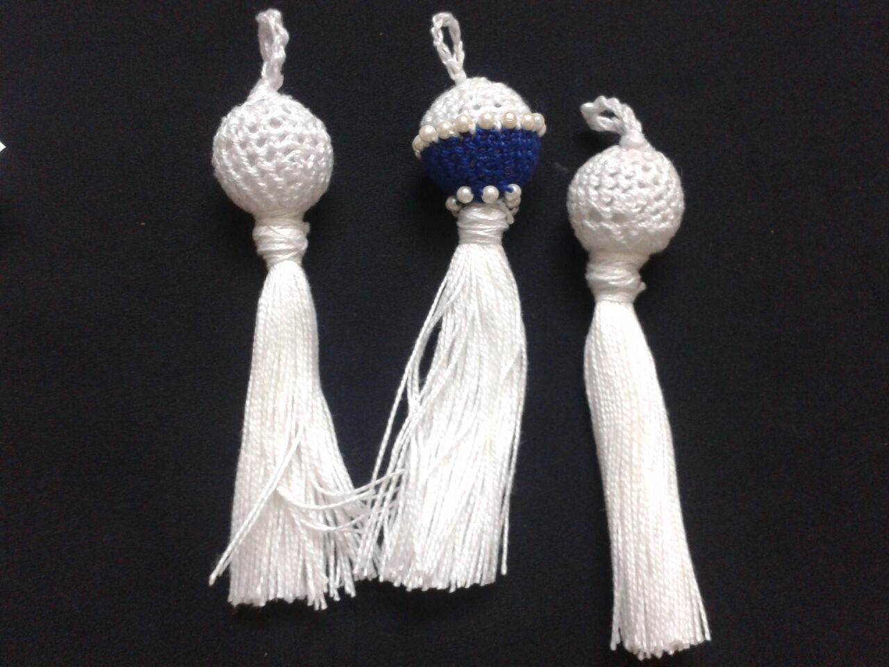 Handmade Beaded Crochet Fancy Laces, crochet motifs,
