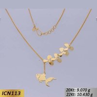 Fish Shaped Gold Chain