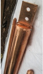 Copper Bonded Earthing Electrode Dimension(L*W*H): Dia - 40Mm