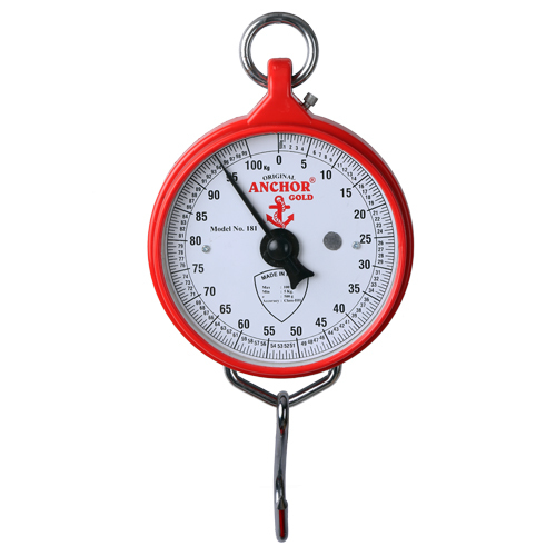 Anchor Gold Weighing Scale - Plastic Material Circular Type 1.5kg Capacity | Battery Powered Anti-Corrosion Design 0.5% Accuracy