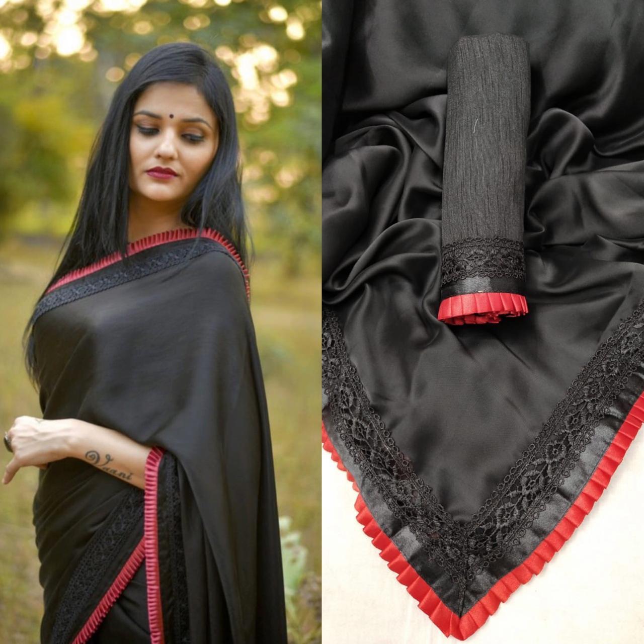 Design Black Beauty Georgette Saree