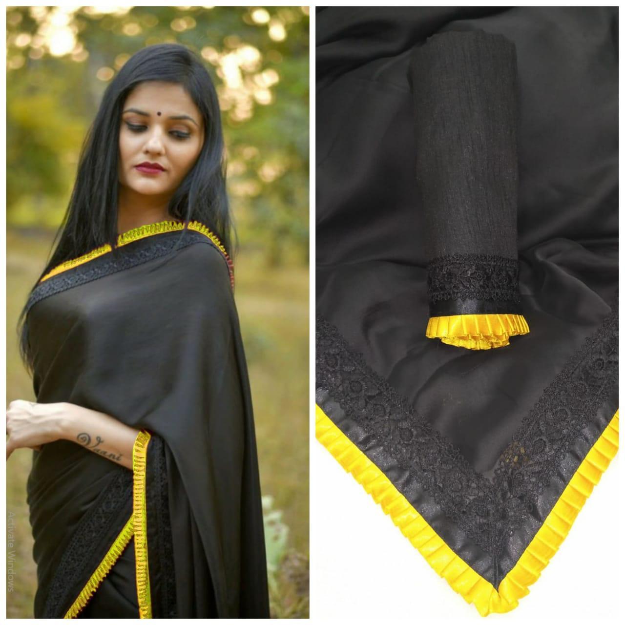 Design Black Beauty Georgette Saree
