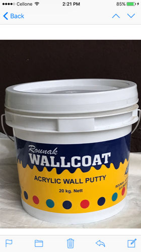 Water Thinnable Acrylic Wall Putty